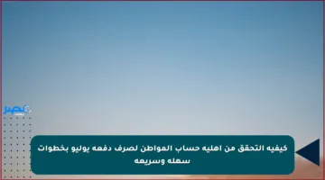 كيفية التحقق من أهلية حساب المواطن لصرف دفعة يوليو بخطوات سهلة وسريعة